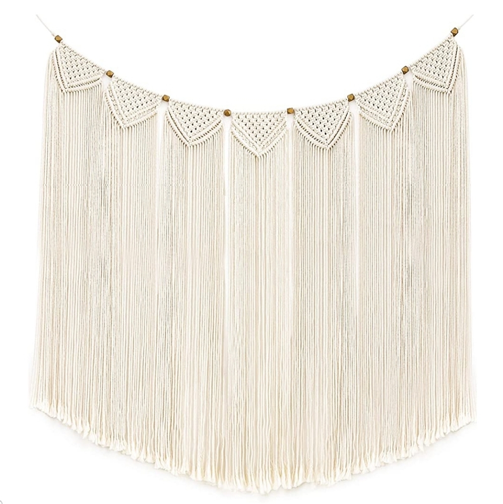 Macrame Wall Decor Hanging Curtain Fringe Tapestry - Picture 2 of 6